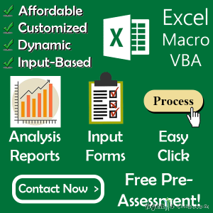 Excel Macro Customized Program